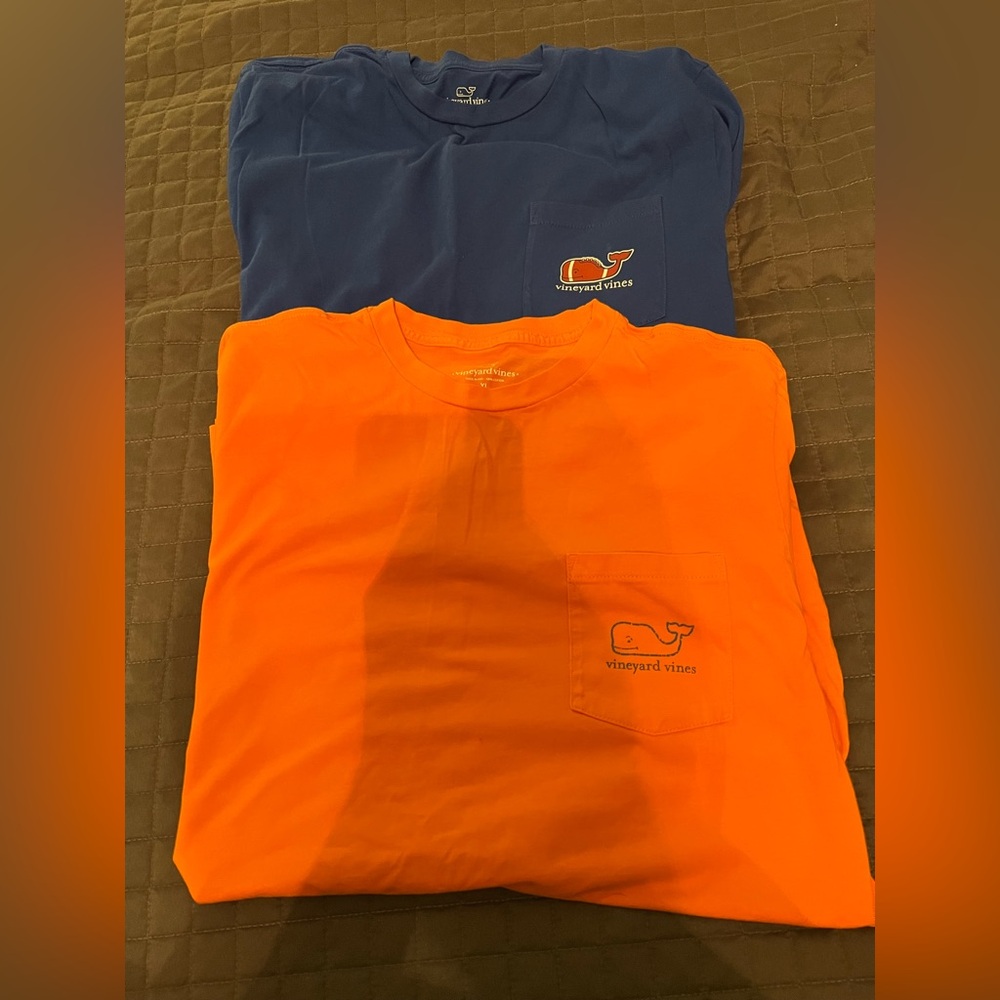 Vineyard Vines boys XL t-shirts, lot of 3. Two long sleeved, one short.